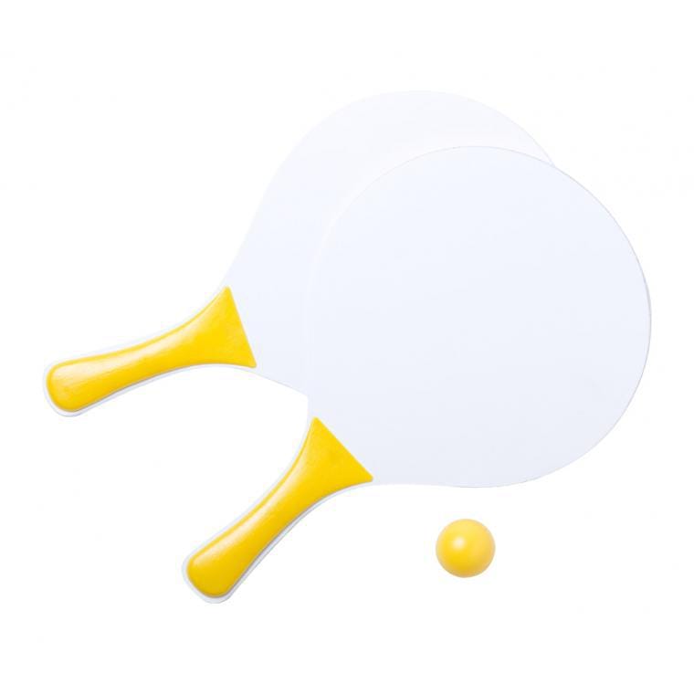Set tenis plajă Kongal galben alb