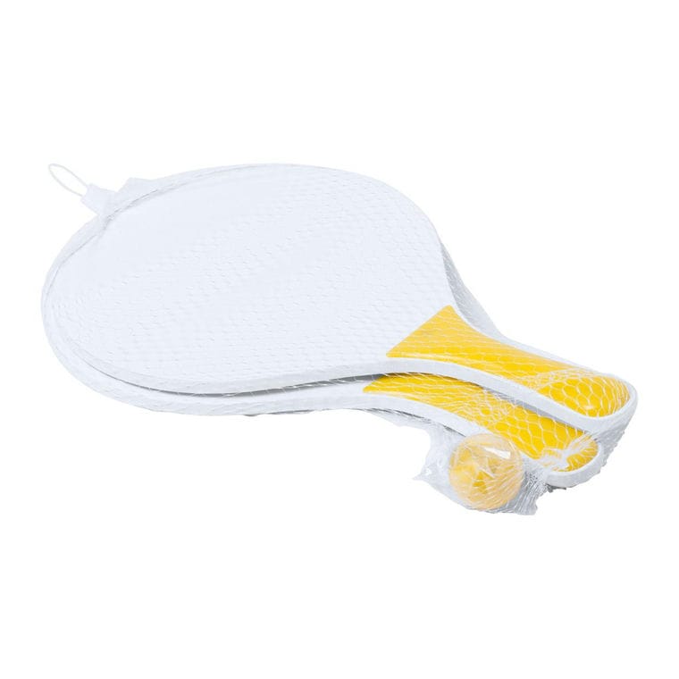 Set tenis plajă Kongal galben alb