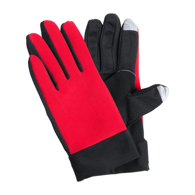 Mănuși touch screen Vanzox roșu negru