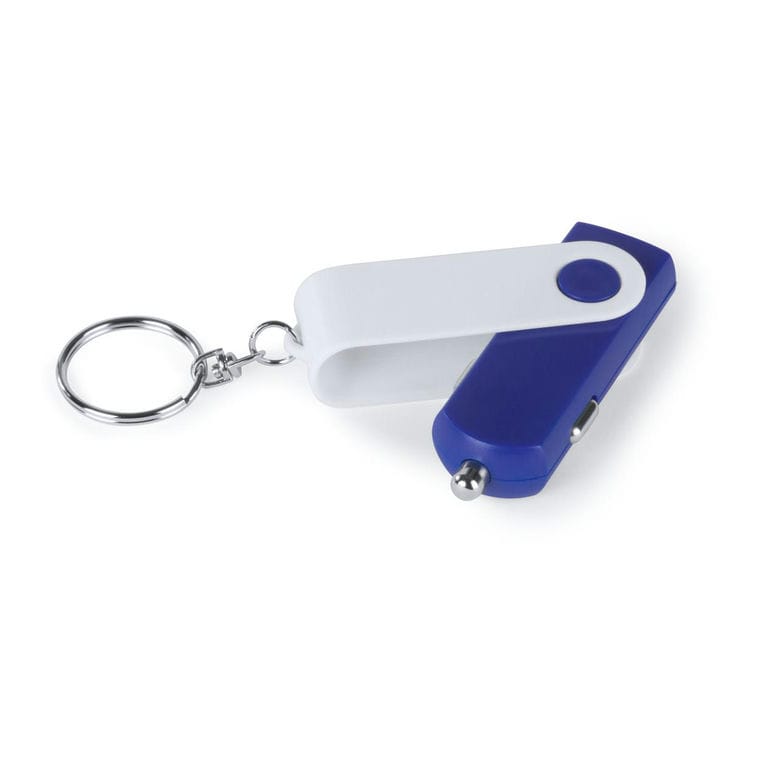 Încărcător auto USB Hanek  albastru
