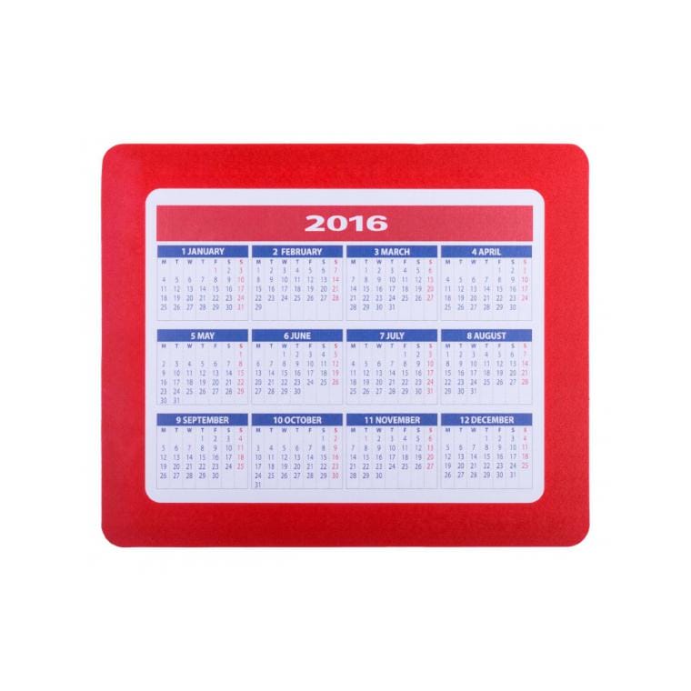 Mousepad calendar Aplix Roșu