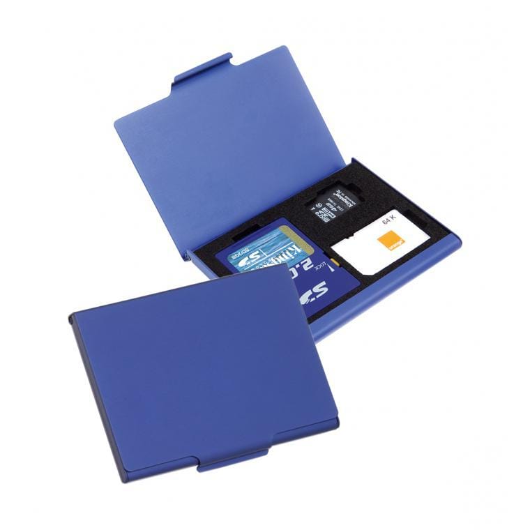 Carcasă pentru carduri de memorie Digit albastru