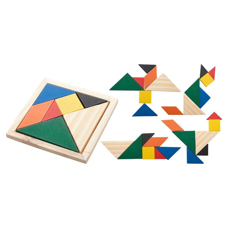 Puzzle Tangram multicolor