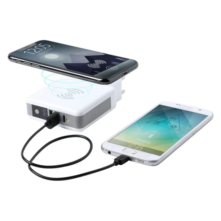 Adaptor de călătorie Teimpor alb