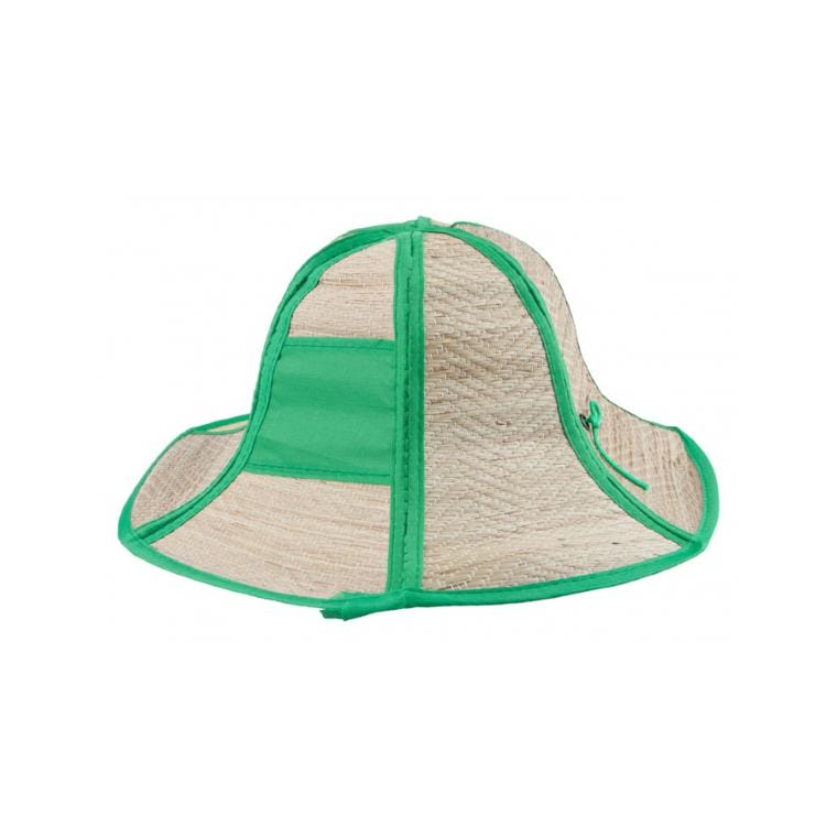 Pălărie de paie Caraibe Verde