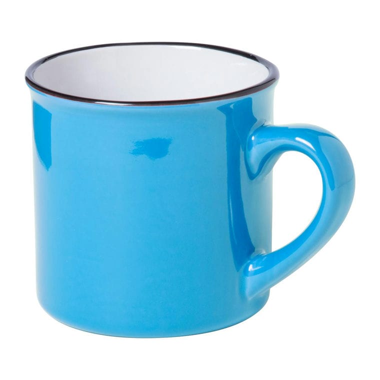 Cană Sinor albastru deschis alb