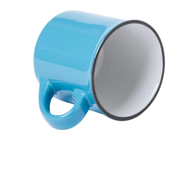 Cană Sinor albastru deschis alb