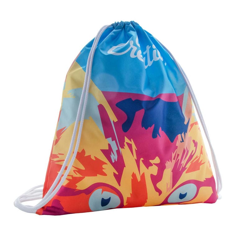 Rucsac cu șnur personalizat CreaDraw Alb