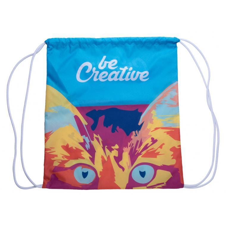 Rucsac cu șnur personalizat CreaDraw alb alb
