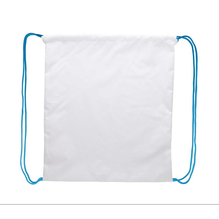 Rucsac cu șnur personalizat CreaDraw albastru alb