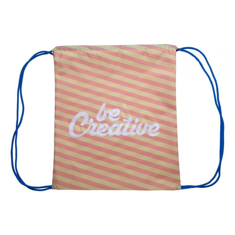 Rucsac cu șnur personalizat CreaDraw albastru alb