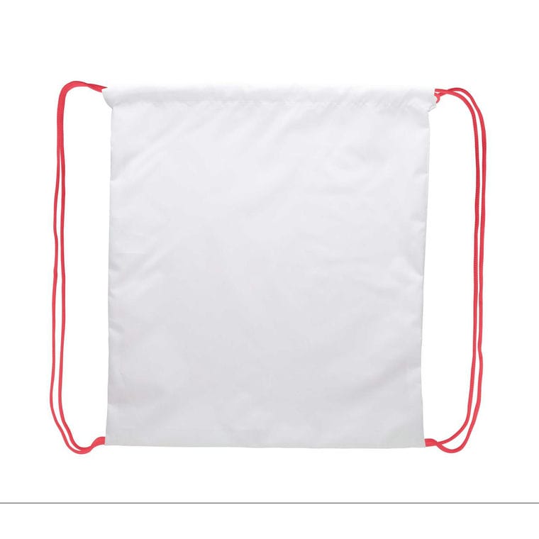 Rucsac cu șnur personalizat CreaDraw roșu alb