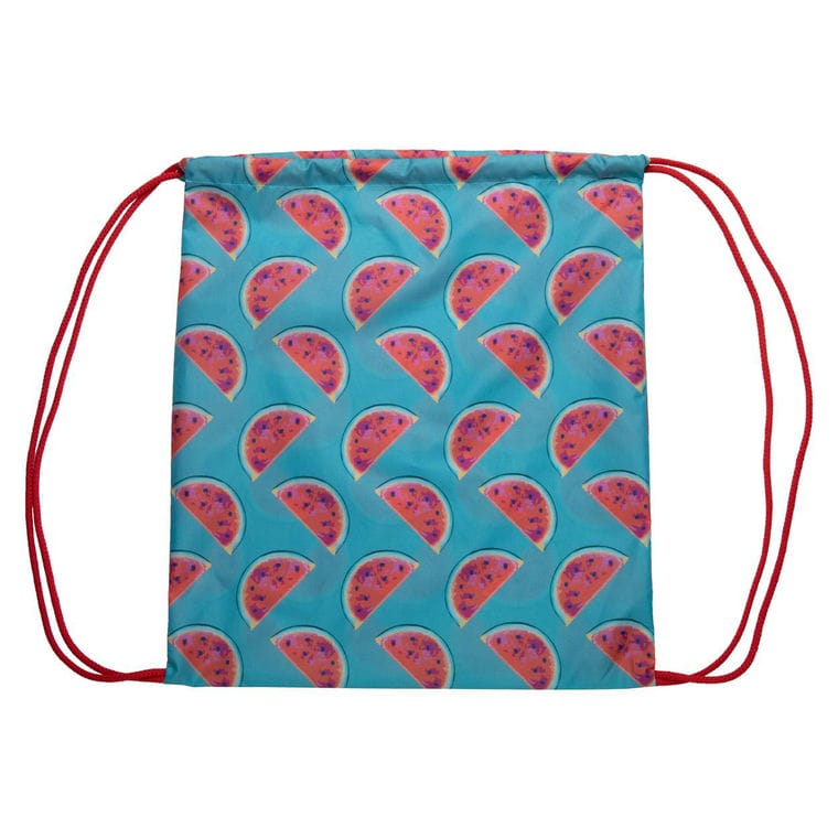 Rucsac cu șnur personalizat CreaDraw roșu alb