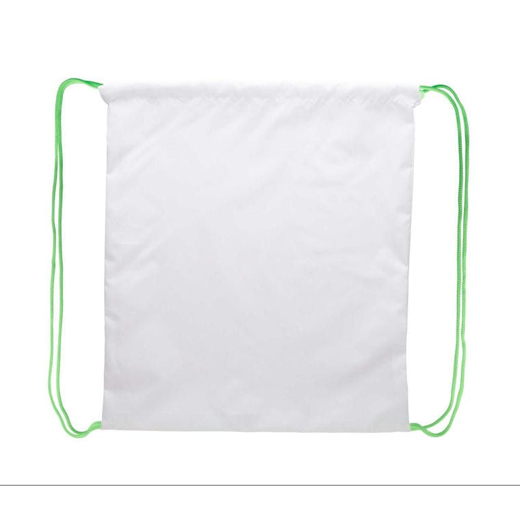 Rucsac cu șnur personalizat CreaDraw verde alb