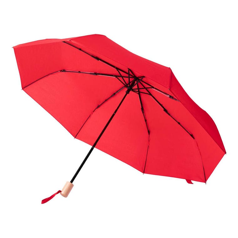Umbrelă, material reciclat RPET Brosian roșu natural