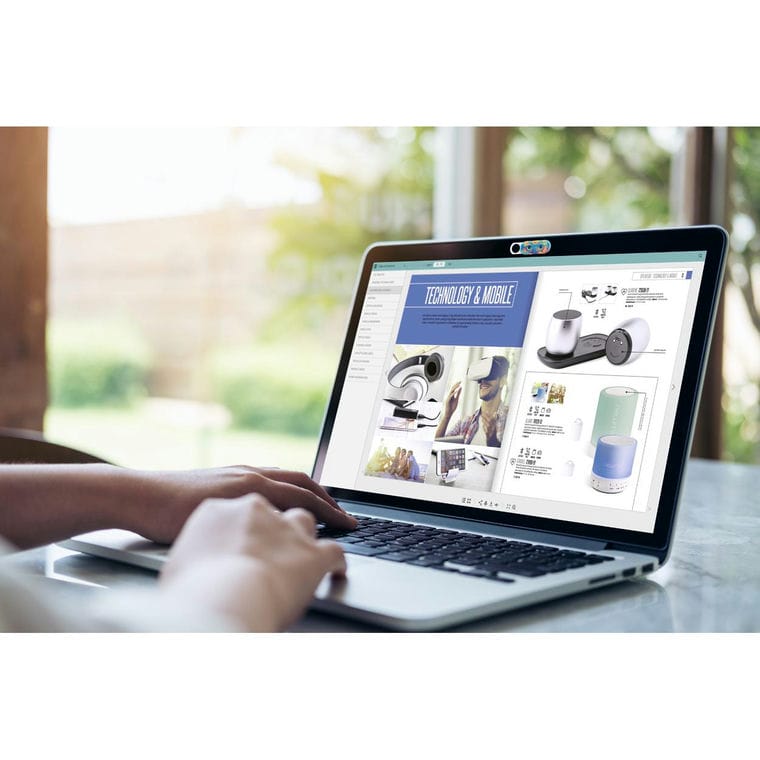 Blocker cameră web CreaCam alb