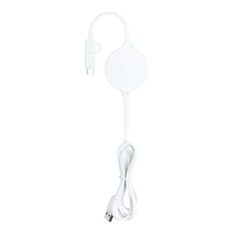 Încărcător wireless Pikat alb