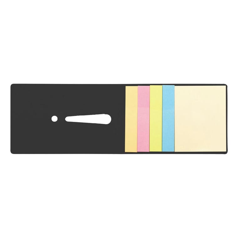 Bloc notes adeziv Exclam negru