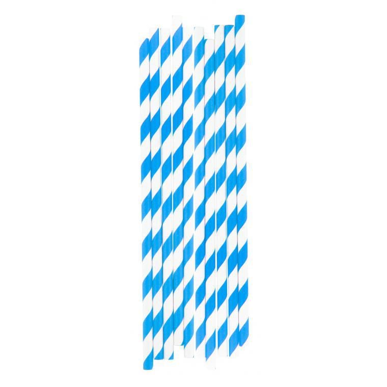 Set paie StriStraw albastru alb