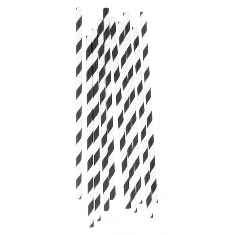 Set paie StriStraw negru alb