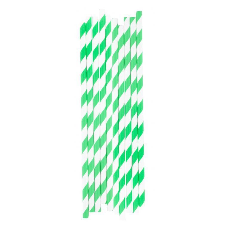Set paie StriStraw verde alb