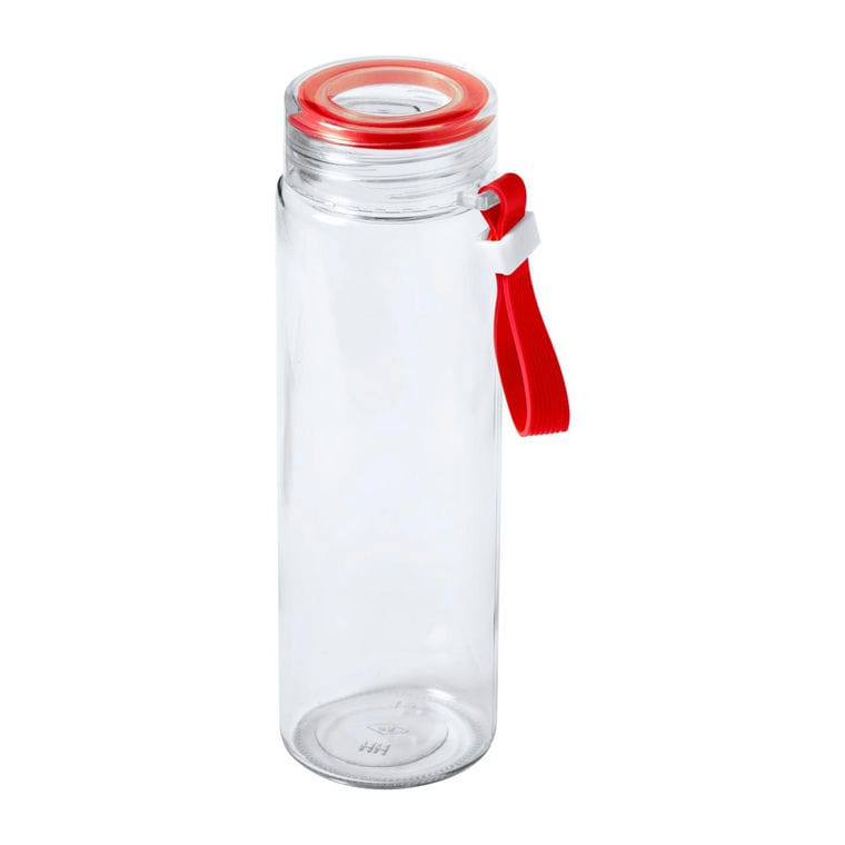 Sticlă sport Helux roșu transparent