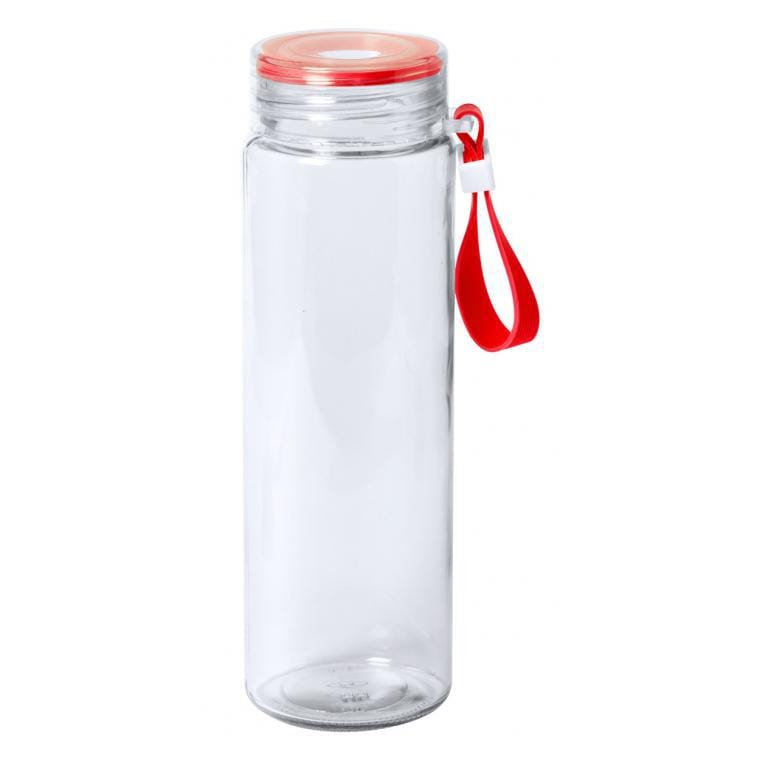 Sticlă sport Helux roșu transparent