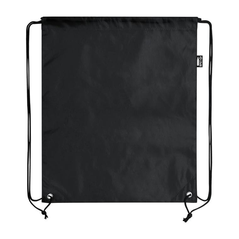 Rucsac drawstring din material reciclat RPET Redraw Negru