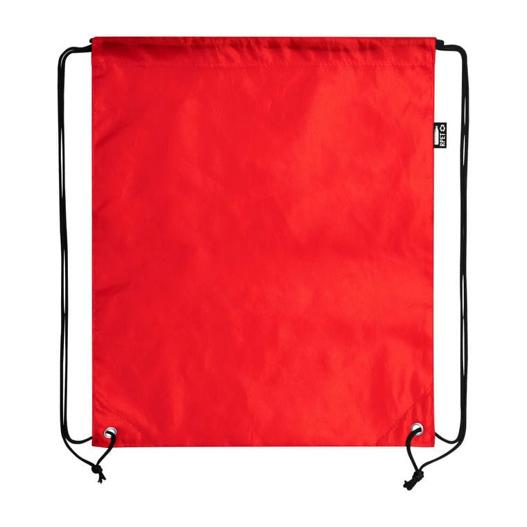 Rucsac drawstring din material reciclat RPET Redraw Roșu