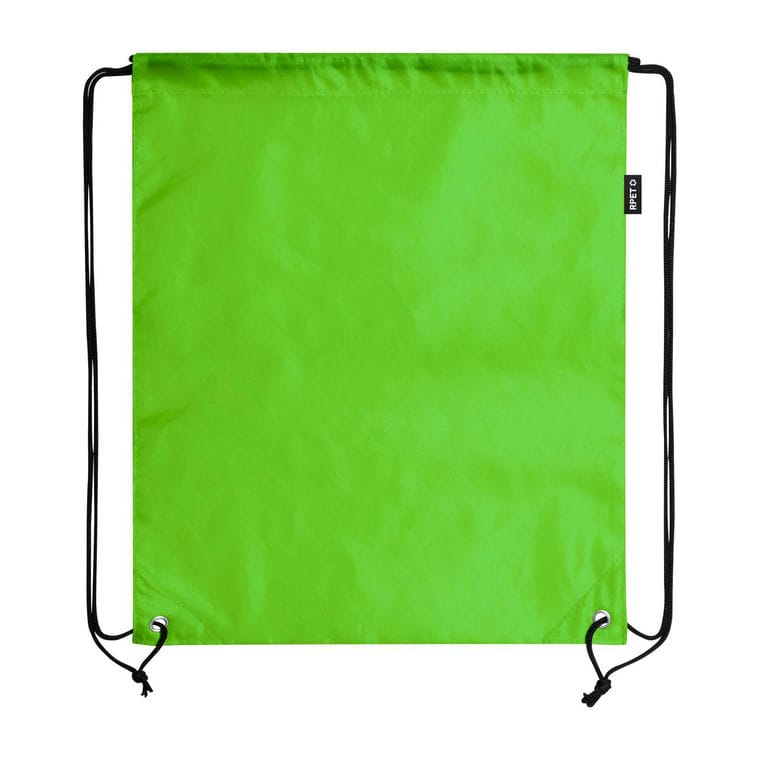 Rucsac drawstring, material reciclat RPET Lambur verde deschis