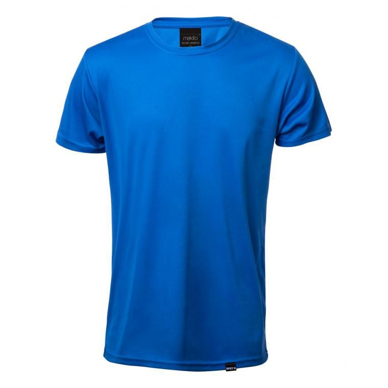 Tricou sport din material reciclat RPET Velocity albastru XS