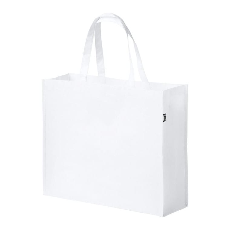 Geantă cumpărături din material reciclat RPET Laster alb