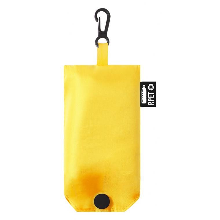 Geantă de cumpărături pliabilă din material reciclat RPET Squber galben