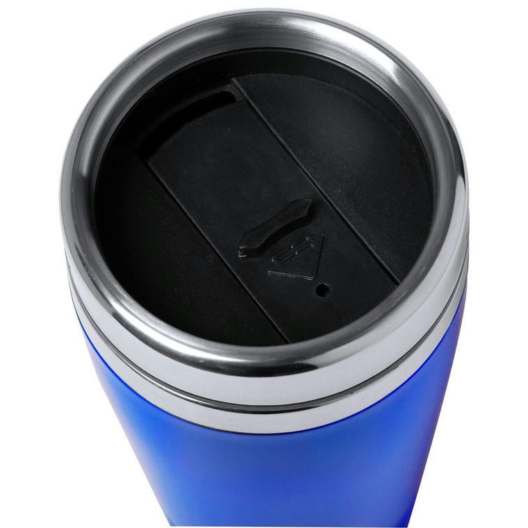 Cană termos Domex albastru argintiu