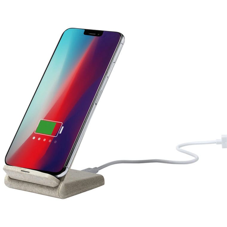 Suport telefon cu încărcător wireless Birniax bej