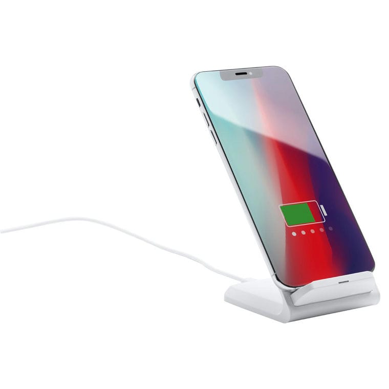 Suport telefon cu încărcător wireless Hovox alb