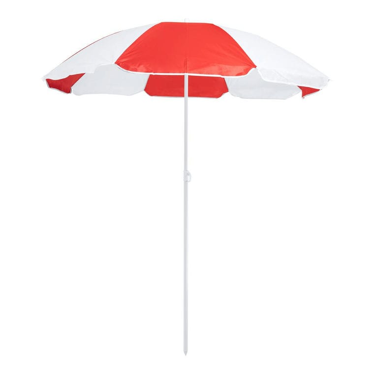 Umbrelă de plajă Nukel roșu alb