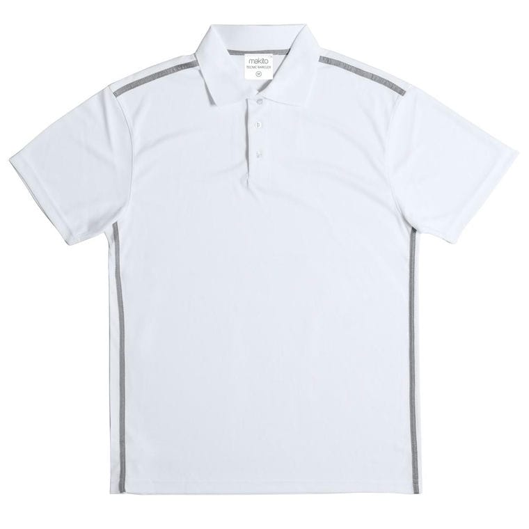 Tricou polo Tecnic Barclex alb gri