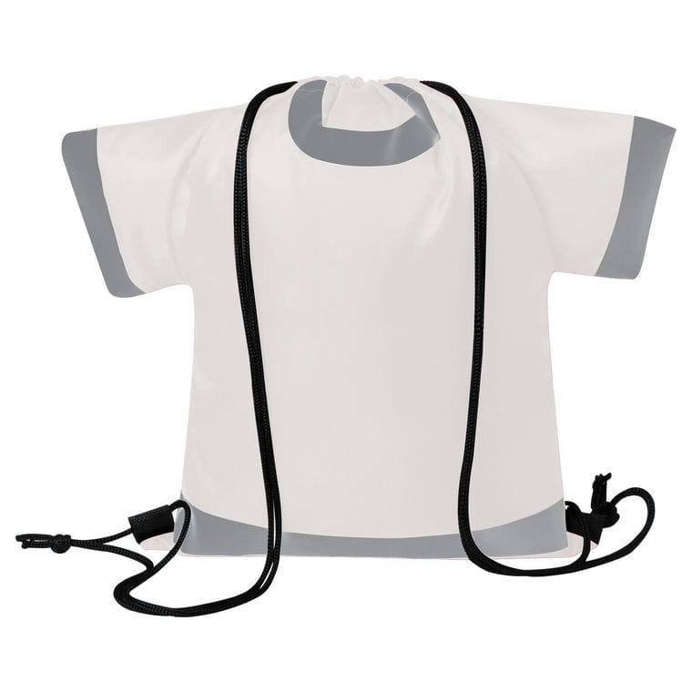 Rucsac drawstring Paxer alb gri