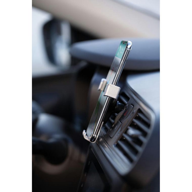 Suport telefon auto Lietor argintiu negru