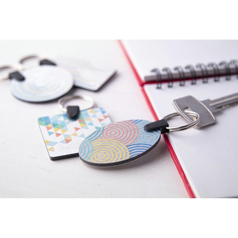 Breloc Aluudy B argintiu