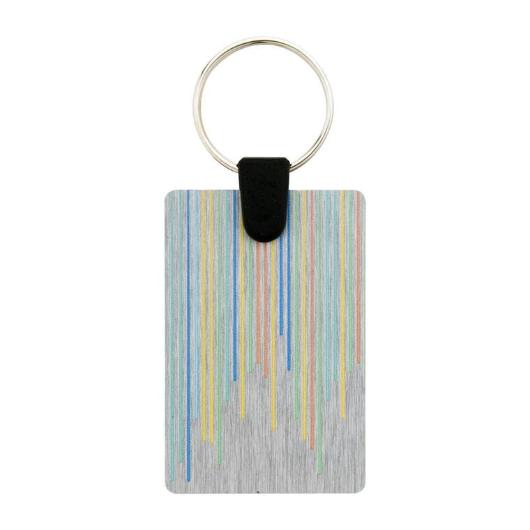 Breloc Aluudy D argintiu