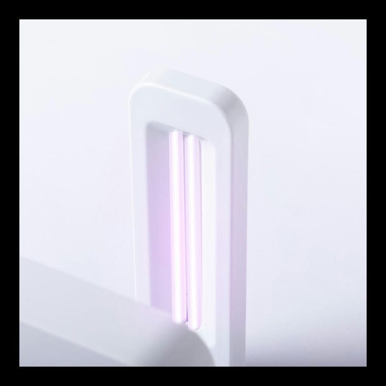 Încărcător wireless cu sterilizator UV Blay alb