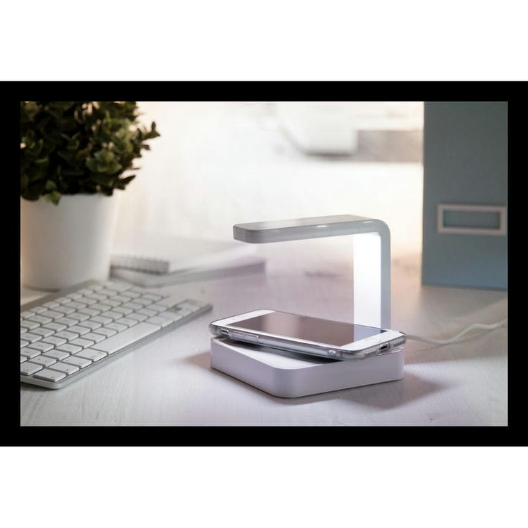 Încărcător wireless cu sterilizator UV Blay alb