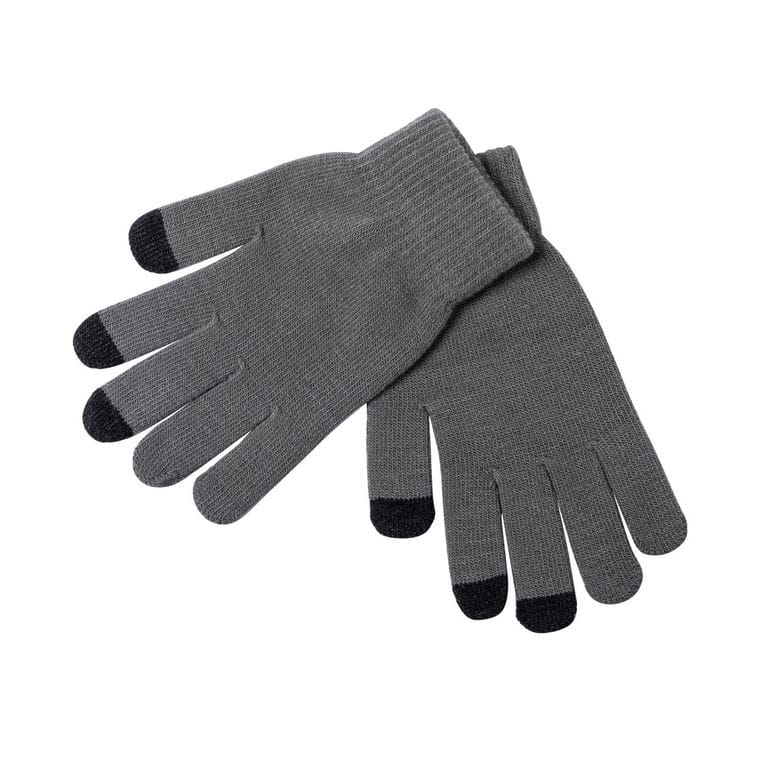 Mănuși antibacteriene touch screen Tenex cenușiu negru