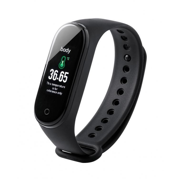 Smart watch cu termometru Tempor negru