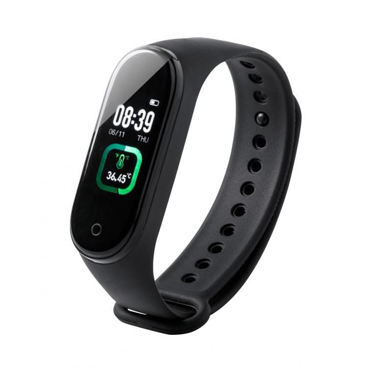 Smart watch cu termometru Tempor negru
