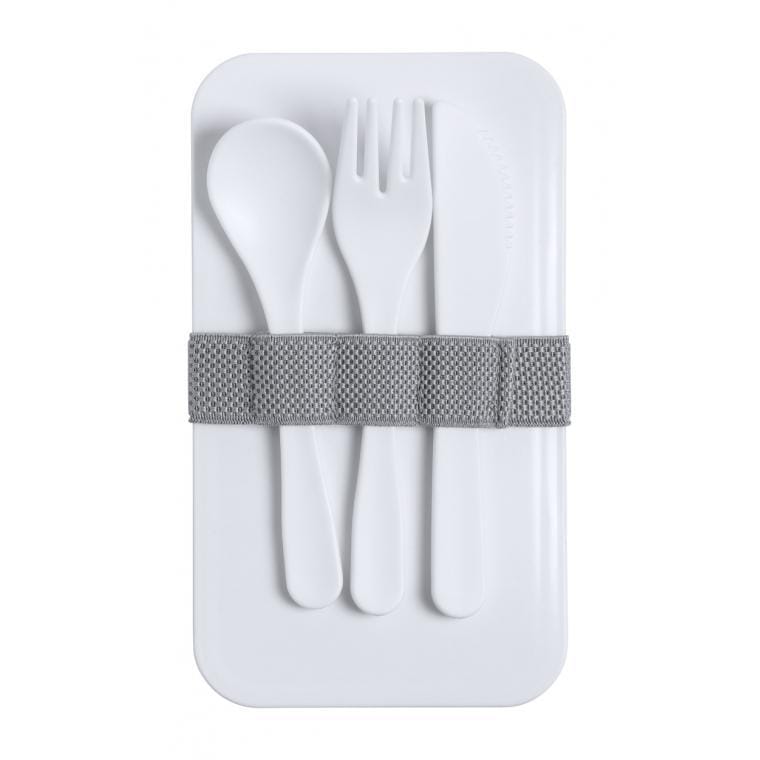 Cutie antibacteriană prânz Ayam alb gri