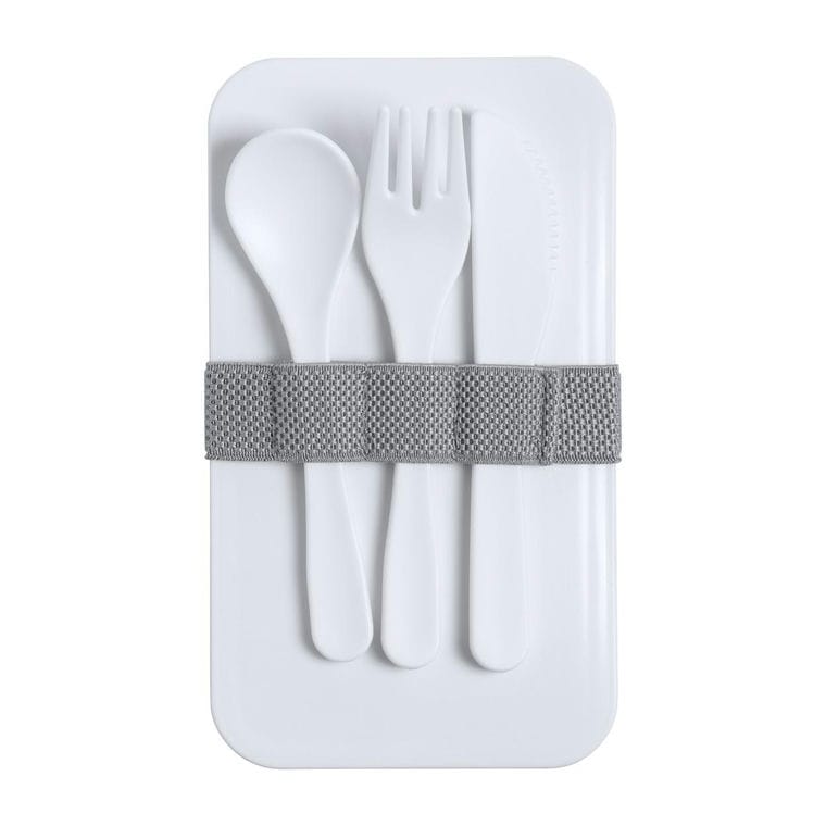 Cutie antibacteriană prânz Ayam alb gri