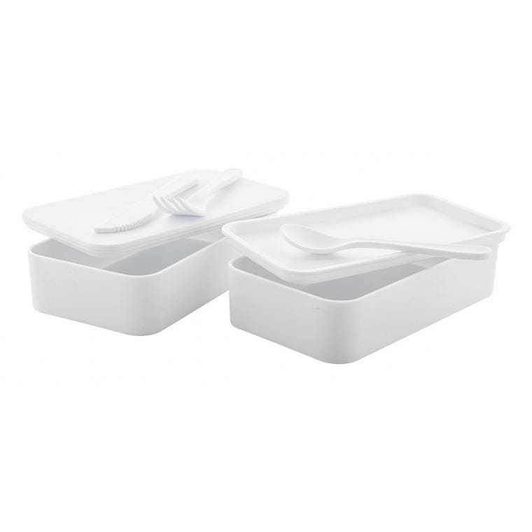 Cutie antibacteriană prânz Ayam alb gri